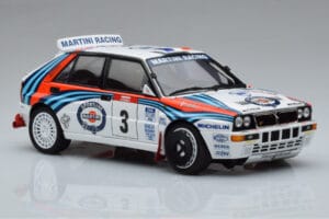 Lancia Delta HF Integrale Evoluzione #3 D. Auriol / B. Occelli Tour de Corse 1992 Kyosho 1:18 08348H Метал — снимка 5 от 9