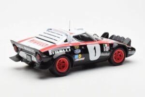 Lancia Stratos HF #1 Lancia Pirelli W. Rohrl / C. Geistdorfer Winners Dynabit Saarland Rallye 1978 Minichamps 1:18 155781701  — снимка 2 от 6