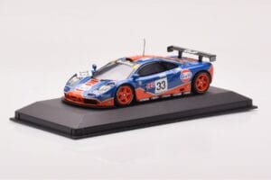 McLaren F1 GTR #33 Gulf Racing R. Bellm / M. Weaver / J-J. Lehto 24 Hours of Le Mans 1996 Minichamps 1:43 530164333 Метал — снимка 2 от 4