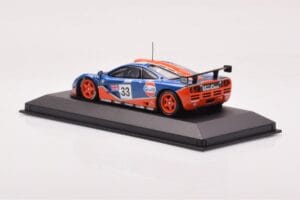 McLaren F1 GTR #33 Gulf Racing R. Bellm / M. Weaver / J-J. Lehto 24 Hours of Le Mans 1996 Minichamps 1:43 530164333 Метал — снимка 3 от 4