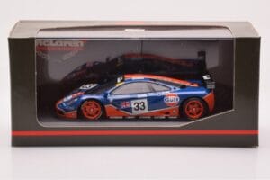 McLaren F1 GTR #33 Gulf Racing R. Bellm / M. Weaver / J-J. Lehto 24 Hours of Le Mans 1996 Minichamps 1:43 530164333 Метал — снимка 4 от 4