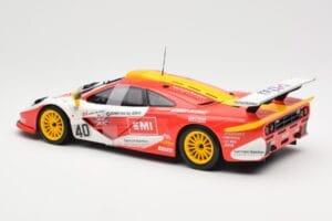 McLaren F1 GTR #40 J. O'Rourke / M. Sugden / P. Auberlein EMI 24 Hours of Le Mans 1996 UT Models 1:18 39820 Метал — снимка 5 от 6
