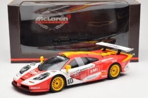 McLaren F1 GTR #40 J. O'Rourke / M. Sugden / P. Auberlein EMI 24 Hours of Le Mans 1996 UT Models 1:18 39820 Метал — снимка 6 от 6