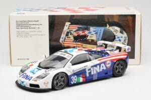 McLaren F1 GTR #39 N. Piquet / J. Cecotto / D. Sullivan Team Bigazzi 24 Hours of Le Mans 1996 UT Models 1:18 80439421485 Мета — снимка 6 от 6