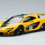 McLaren P1 GTR Жълто С Зелени Ивици AUTOart 1:18