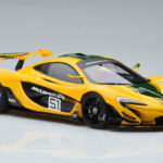 McLaren P1 GTR Жълто С Зелени Ивици AUTOart 1:18 - image 5 of 7