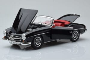 Mercedes 190 SL W121 Кабриолет Черен Minichamps 1:18 100037030 Метал — снимка 2 от 8
