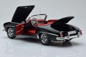 Mercedes 190 SL W121 Кабриолет Черен Minichamps 1:18 100037030 Метал — снимка 7 от 8