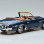 Mercedes 190 SL W121 Roadster Син Norev 1:18 - image 3 of 8