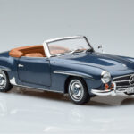 Mercedes 190 SL W121 Roadster Син Norev 1:18 - image 6 of 8