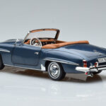 Mercedes 190 SL W121 Roadster Син Norev 1:18 - image 7 of 8