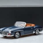 Mercedes 190 SL W121 Roadster Син Norev 1:18 - image 8 of 8
