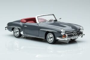 Mercedes 190 SL W121 Roadster Сив Norev 1:18 183402 Метал — снимка 5 от 8