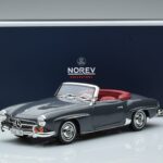 Mercedes 190 SL W121 Roadster Сив Norev 1:18 183402 Метал - image 8 of 8