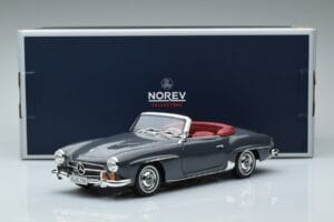 Mercedes 190 SL W121 Roadster Сив Norev 1:18 183402 Метал — снимка 8 от 8