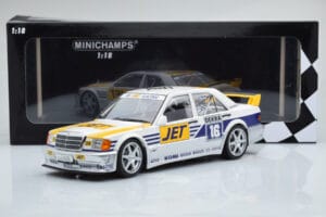 Mercedes 190E 2.5-16 W201 EVO 1 Jet #16 F. Biela Team Ms-Jet Racing DTM 1990 Minichamps 1:18 155903616 Метал — снимка 6 от 6