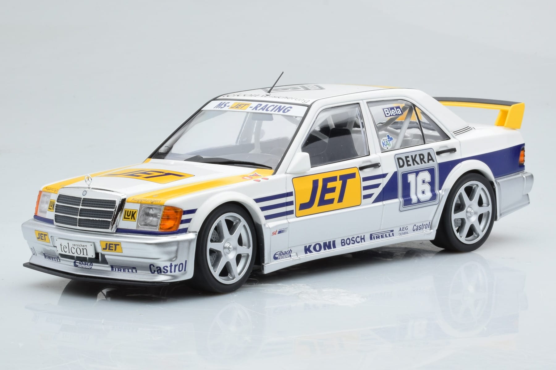 Mercedes 190E 2.5-16 W201 EVO 1 Jet #16 F. Biela Team Ms-Jet Racing DTM 1990 Minichamps 1:18 155903616 Метал