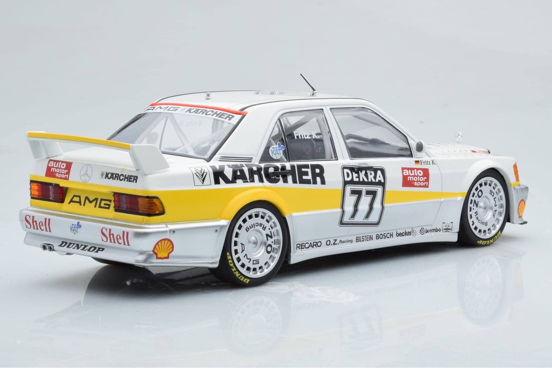 Mercedes 190E 2.5-16 W201 EVO 1 Karcher #77 F. Kreutzpointer Team AMG-Mercedes DTM 1990 Minichamps 1:18 155903677 Метал — снимка 2 от 6