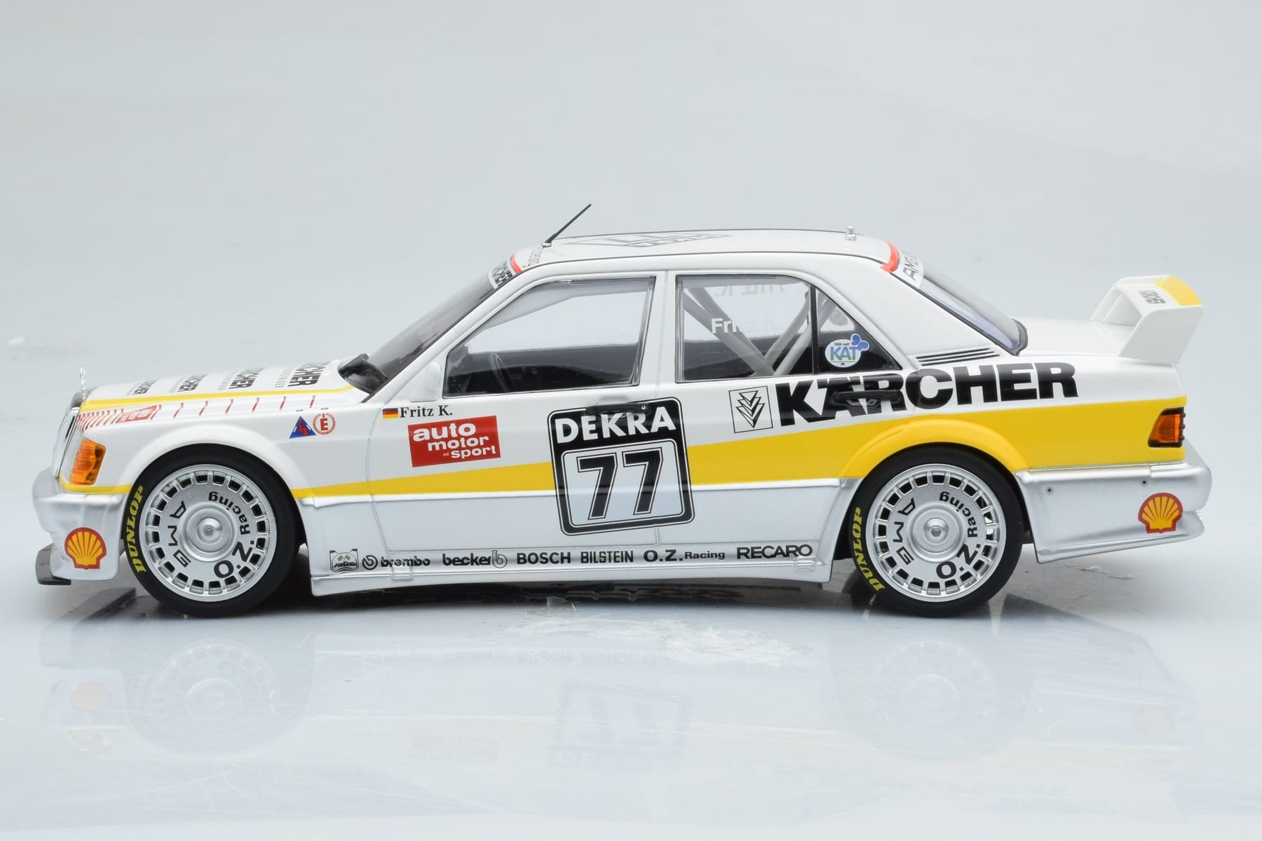 Mercedes 190E 2.5-16 W201 EVO 1 Karcher #77 F. Kreutzpointer Team AMG-Mercedes DTM 1990 Minichamps 1:18 155903677 Метал — снимка 3 от 6
