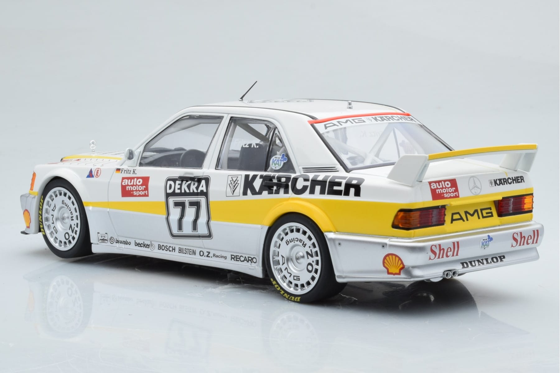 Mercedes 190E 2.5-16 W201 EVO 1 Karcher #77 F. Kreutzpointer Team AMG-Mercedes DTM 1990 Minichamps 1:18 155903677 Метал — снимка 5 от 6