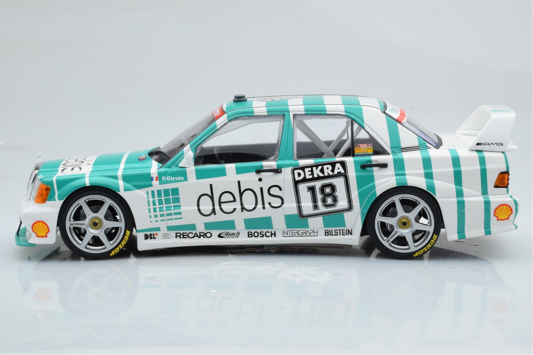 Mercedes 190E 2.5-16 W201 EVO 2 Debis #18 F. Giroix Team Zackspeed DTM 1991 Minichamps 1:18 155913618 Метал — снимка 3 от 6