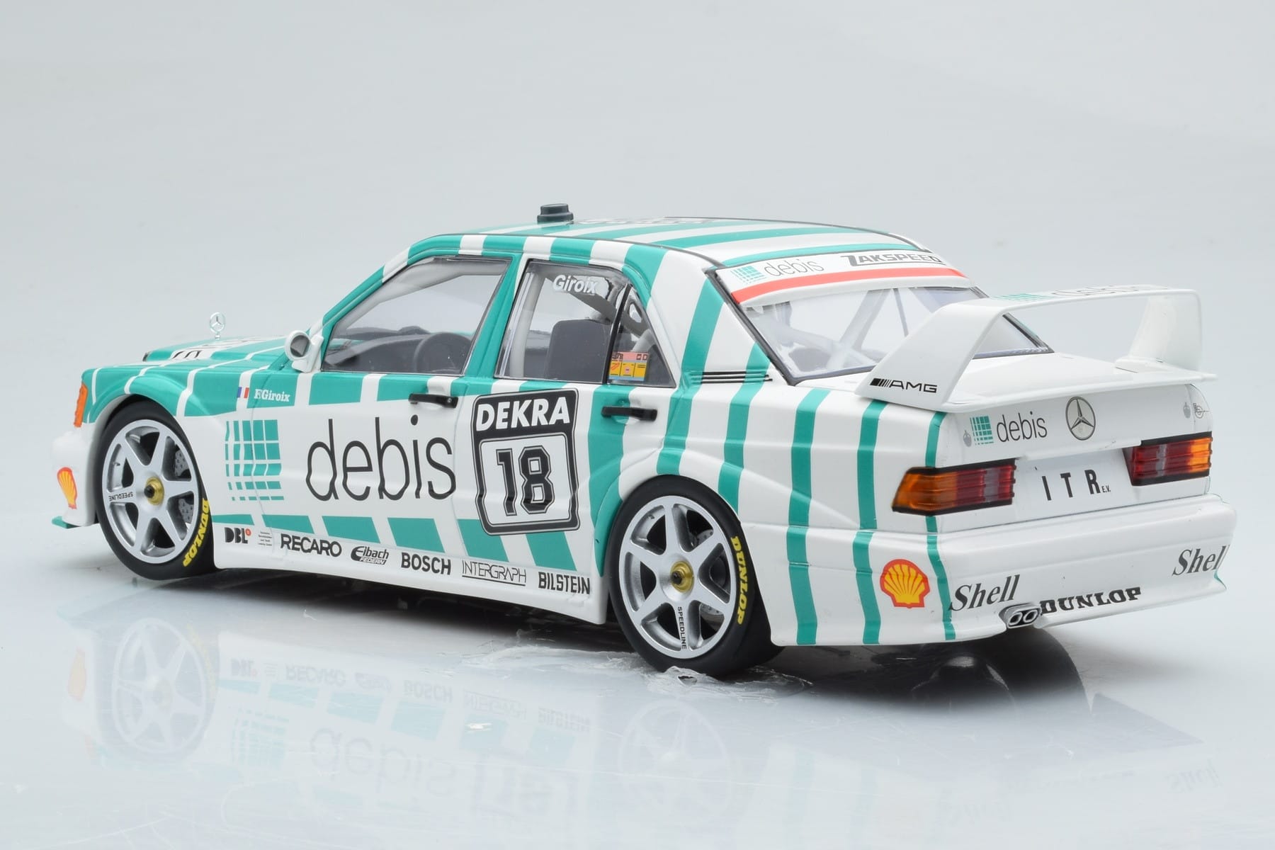 Mercedes 190E 2.5-16 W201 EVO 2 Debis #18 F. Giroix Team Zackspeed DTM 1991 Minichamps 1:18 155913618 Метал — снимка 5 от 6