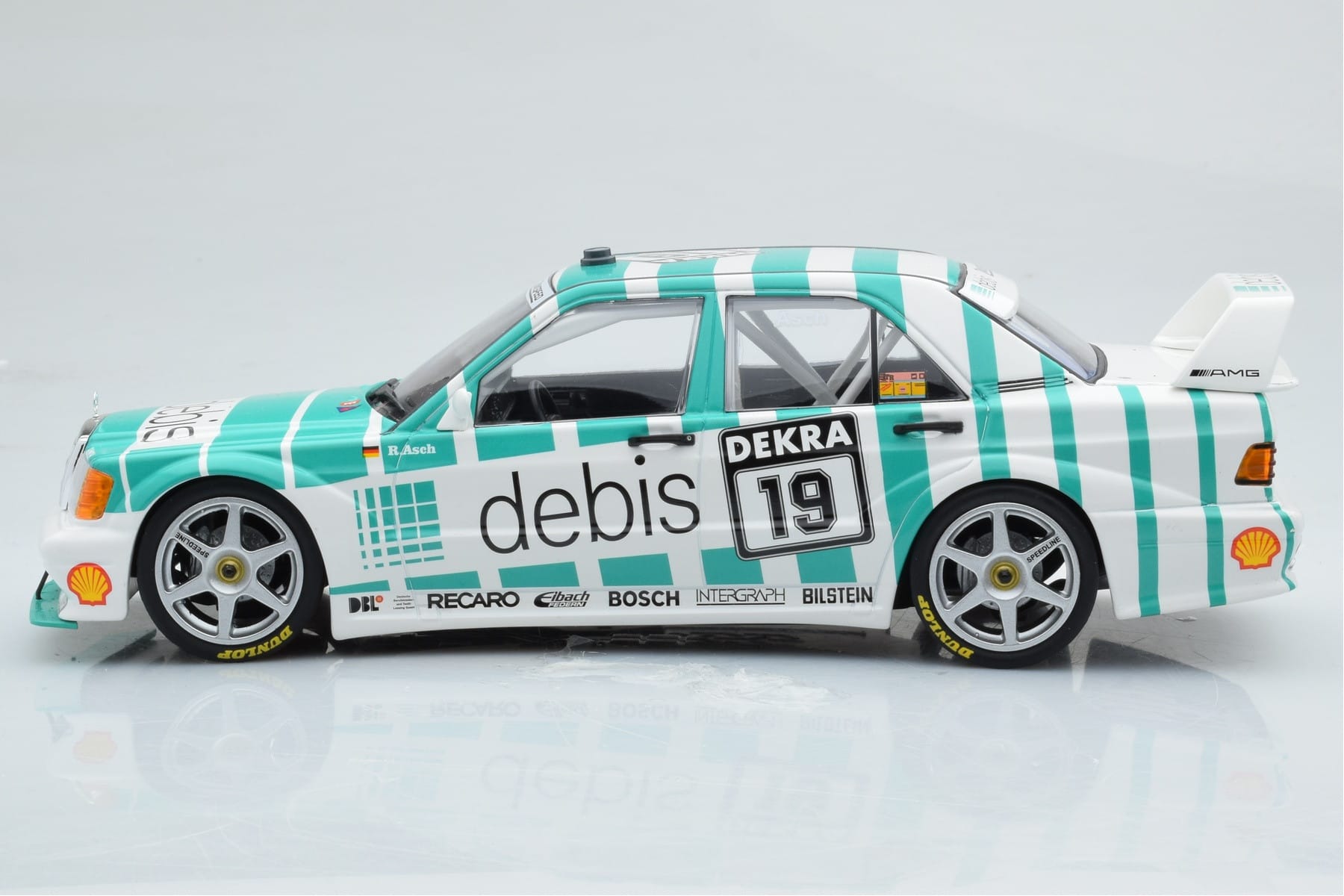 Mercedes 190E 2.5-16 W201 EVO 2 Debis #19 R. Asch Team Zackspeed DTM 1991 Minichamps 1:18 155913619 Метал — снимка 3 от 6