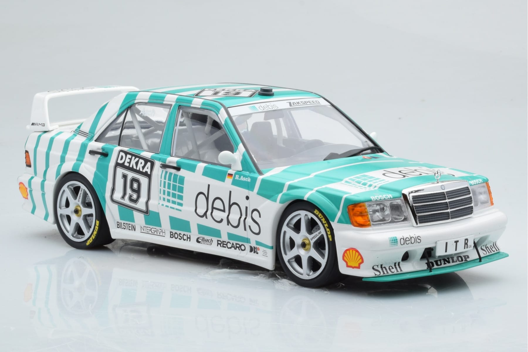 Mercedes 190E 2.5-16 W201 EVO 2 Debis #19 R. Asch Team Zackspeed DTM 1991 Minichamps 1:18 155913619 Метал — снимка 4 от 6