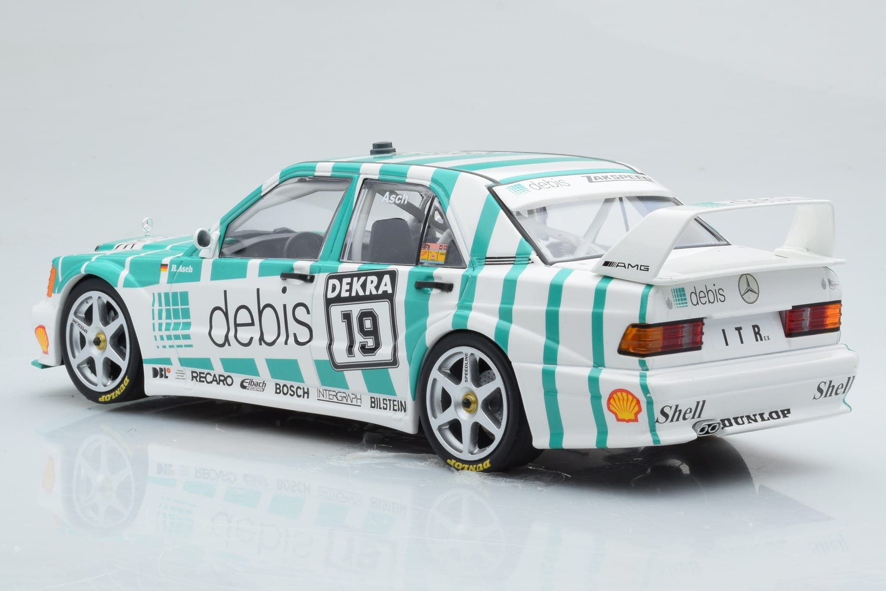 Mercedes 190E 2.5-16 W201 EVO 2 Debis #19 R. Asch Team Zackspeed DTM 1991 Minichamps 1:18 155913619 Метал — снимка 5 от 6