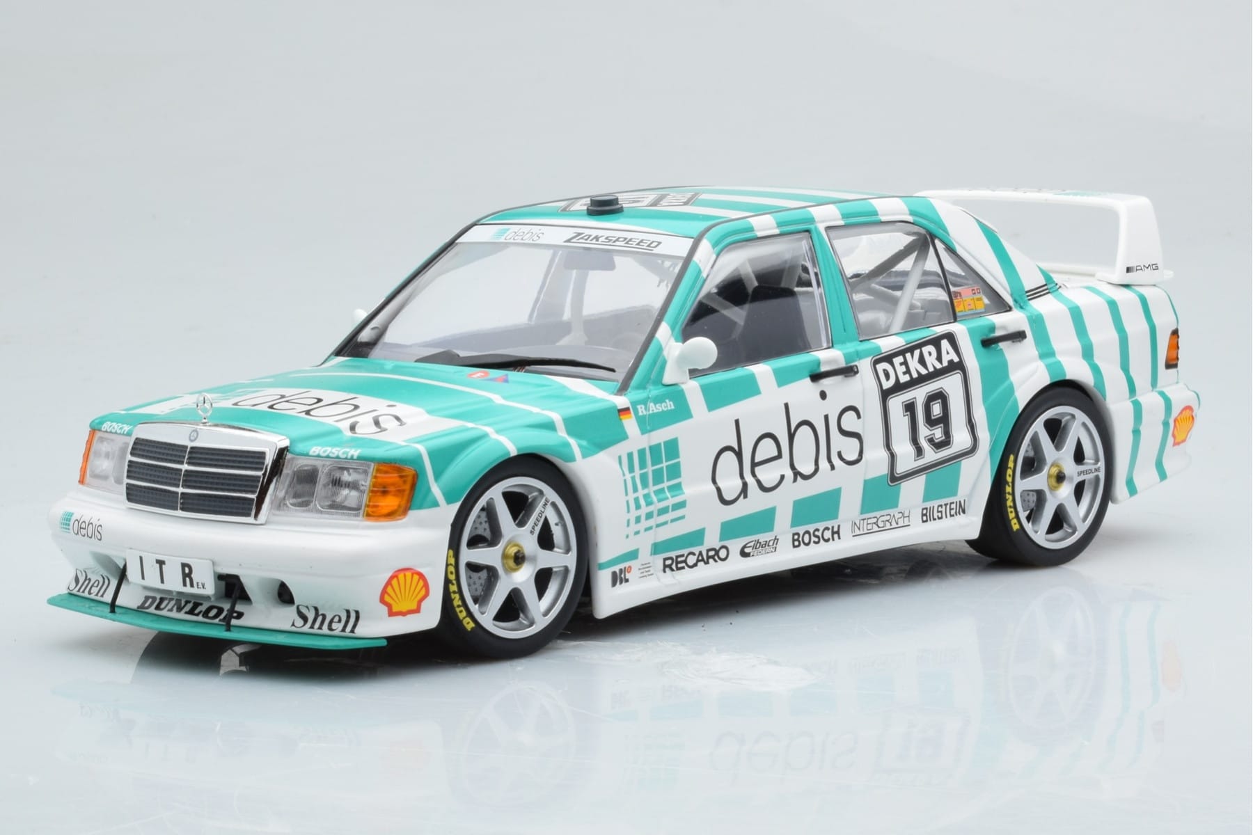 Mercedes 190E 2.5-16 W201 EVO 2 Debis #19 R. Asch Team Zackspeed DTM 1991 Minichamps 1:18 155913619 Метал