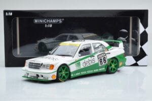 Mercedes 190E 2.5-16 W201 EVO 2 Debis #88 B. Schneider Team Zackspeed DTM 1991 Minichamps 1:18 155913688 Метал — снимка 6 от 6