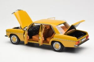Mercedes 200/8 W115 Sahara Жълт Norev 1:18 183771 Метал — снимка 5 от 8