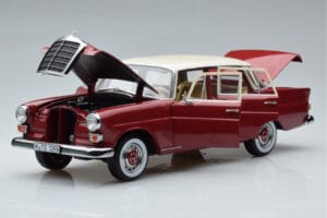 Mercedes 200 W110 Червен Norev 1:18 183706 Метал — снимка 2 от 7
