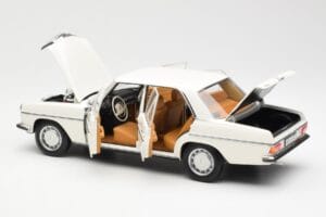 Mercedes 200 W115 Бял Norev 1:18 183770 Метал — снимка 5 от 8