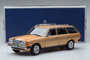 Mercedes 200T S123 AMG Package Бежово Norev 1:18 183739 Метал — снимка 9 от 9