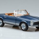 Mercedes 230 SL W113 Pagoda Син Лимитирана Серия Norev 1:18 183767 Метал - image 6 of 8