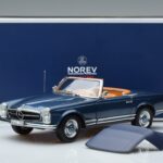 Mercedes 230 SL W113 Pagoda Син Лимитирана Серия Norev 1:18 183767 Метал - image 8 of 8