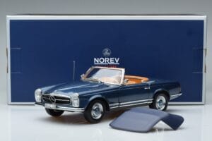 Mercedes 230 SL W113 Pagoda Син Лимитирана Серия Norev 1:18 183767 Метал — снимка 8 от 8