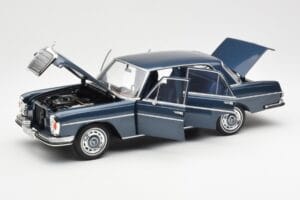 Mercedes 280 SE W108 Тъмносин Металик Norev 1:18 183534 Метал — снимка 2 от 8