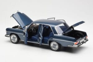 Mercedes 280 SE W108 Тъмносин Металик Norev 1:18 183534 Метал — снимка 5 от 8