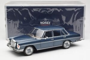 Mercedes 280 SE W108 Тъмносин Металик Norev 1:18 183534 Метал — снимка 8 от 8