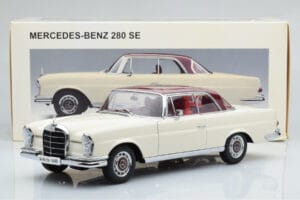 Mercedes 280 SE W108 Бял AUTOart 1:18 76287 Метал — снимка 8 от 8