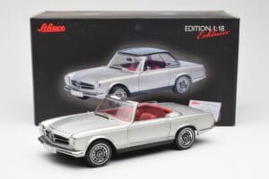 Mercedes 280 SL W113 Pagoda Сребрист Schuco 1:18 450035000 Метал — снимка 8 от 8