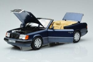 Mercedes 300 CE-24 A124 Кабриолет Nautical Син Лимитирана Серия Norev 1:18 183879 Метал — снимка 2 от 7