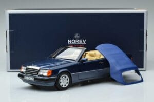 Mercedes 300 CE-24 A124 Кабриолет Nautical Син Лимитирана Серия Norev 1:18 183879 Метал — снимка 7 от 7