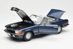 Mercedes 300 SL R107 Морско Синьо Norev 1:18 183466 Метал — снимка 2 от 8
