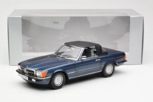 Mercedes 300 SL R107 Морско Синьо Norev 1:18 183466 Метал — снимка 8 от 8