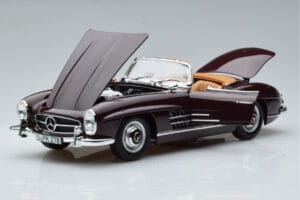 Mercedes 300 SL W198 Roadster Червен Norev 1:18 183891 Метал — снимка 2 от 8