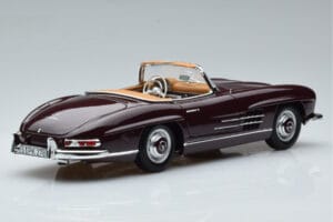 Mercedes 300 SL W198 Roadster Червен Norev 1:18 183891 Метал — снимка 3 от 8