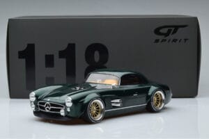 Mercedes 300 SL Speedster Hard Top By S-Klub Зелен GT Spirit 1:18 GT872 Смола — снимка 6 от 6